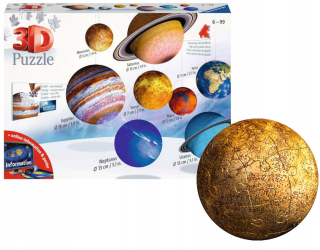 RAVENSBURGER PUZZLE 3D PLANETÁRNY LAYOUT + PLAGÁT