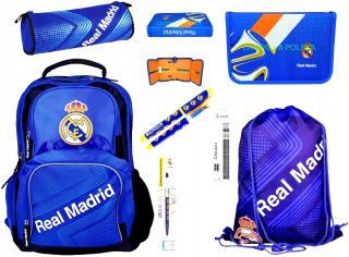 Školská taška, batoh - Real Madrid SchoolBag Backpack Ceruzka Case Sack Sack