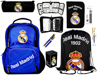 Školská taška, batoh - Real Madrid SchoolBag Backpack Ceruzka Case Bag Tu Tuba Ni