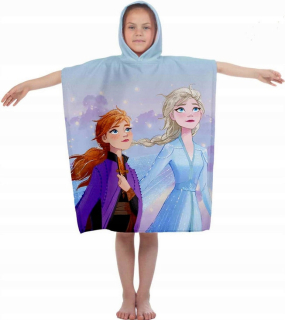 Elsa Frozen - Uterák s kapucňou 50x115 Poncho Land of Ice Frozen