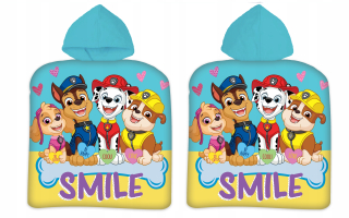 Paw Patrol - Uterák Poncho 50x100 PSI Patrol Paw Chase Skye