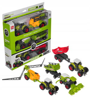 Sušička 2x Traktor 3x Machine Metal kombinácia Farmer