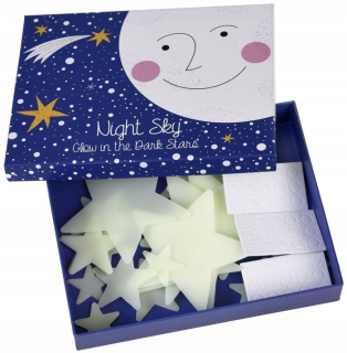 Samolepky do detskej izby - Rex London Glowing Stars in the Dark 30 ks