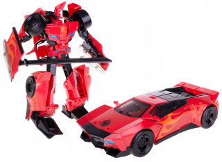 ROBOT AUTO CANNON TRANSFORMATION RED plast / kov
