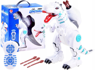 Robot Dinosaurus na diaľkovom ovládaní strieľa