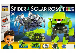 Solárny robot 4v1 Spider Tarantula Robot Dinosaur