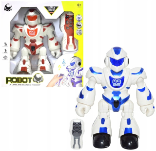 Robot diaľkovo ovládané RC + diaľkové svetlá Zvuk