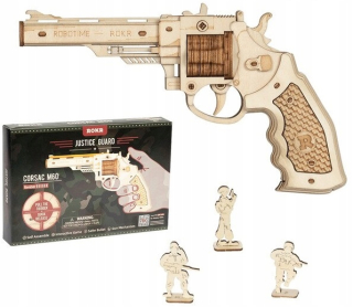 RoboTime Drevená hračka Gun 3D Gun