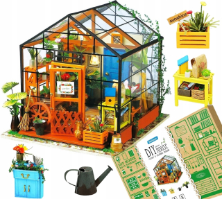 RoboTime Skladací Maľované Model Mini Greenhouse