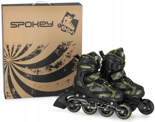 Nastaviteľné rolky Spokey Makan 36-39 čierna a zelená