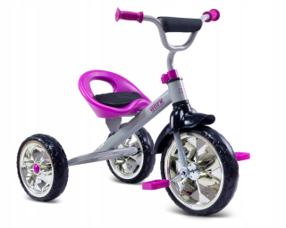 Cyklistický bicykel pre deti 3-kolesá York Purple