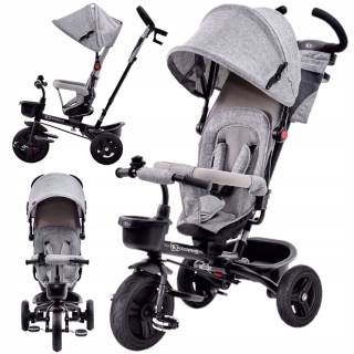 Aveo Gray Tri -Wheeted Bicycle Kinderkraft sa otáčal