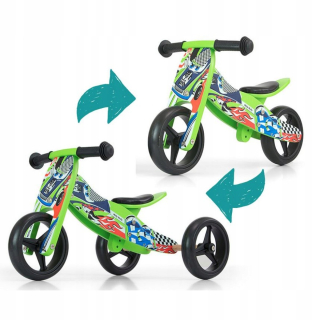 Tri -kolieskové bicykle Jake Green Cars 2in1