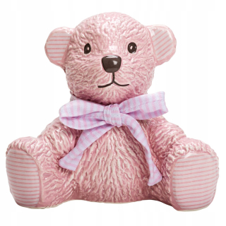 Detská pokladnička - Ružový prasiatko Bank Bear 12,5 cm fena