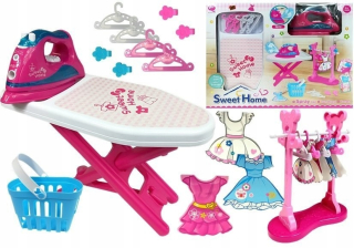 PINK SET IRON žehliacou doskou ZÁVES