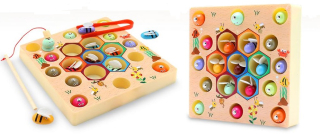 Ryby včely rybársky triedič montessori zábava