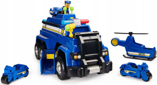 Paw Patrol - Policajné auto 5 v 1 s vozidlami a figúrkou Chase