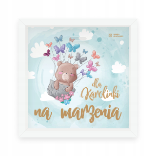Detský fotorámik - Pigrant Frame pre sny personalizovaný medveď