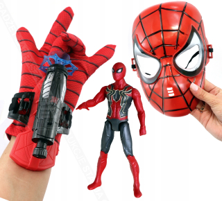 Postavička - Spider Man Glove je rezaný + Obrázok + 3in1 maska