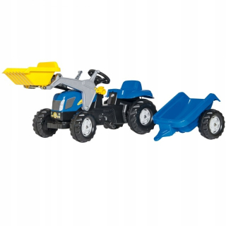 Roll Toys Rollykid New Holland Tractor s lyžičkou a