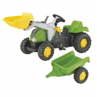 Rolly Toys Rollykid Tractor s lyžičkou a prívesom