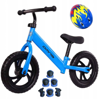 Detské odrážadlo - Závodný bicykel pre deti + prilba + chrániče