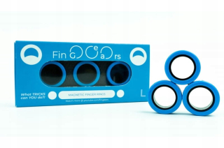 Rozmer L 21mm modrá / čierna Magnetické Fingears