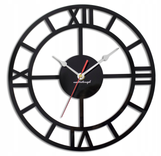 Samolepky do detskej izby - Roman Vintage Wall Clock Cichy 30 cm ZW172