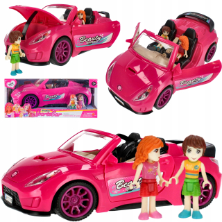 Auto pre bábiky auto s 2 bábikami svetlo zvuk
