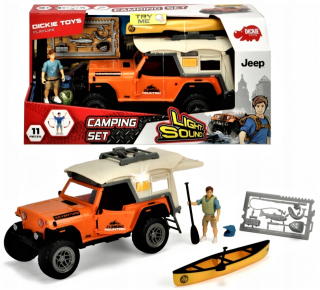 Jeep + kajak auto + figúrka + príslušenstvo set