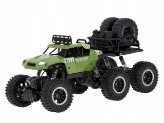 RC 6x6 Car Crawler Pick-Up Green