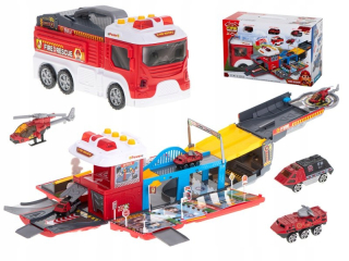 Auto Hasiči Skladacie garážové parkovanie 2IN1
