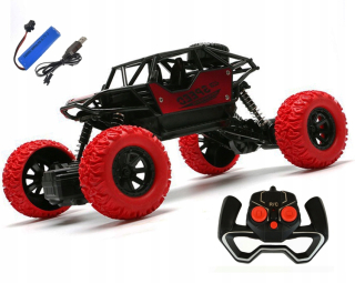 Diaľkovo ovládané RC auto Červené CRAWLER