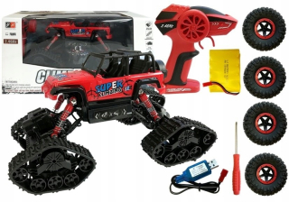 Vzdialené 4x4 kolesá a húsenice voz RC