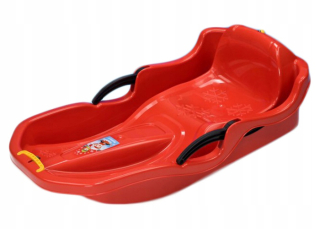 Sánky - Bobová Sledge PLASTIC CHILDREN s brzdami kĺzačky