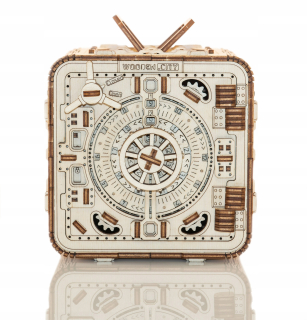 BEZPEČNÉ Mechanické 3D puzzle Drevené Drevené Mesto