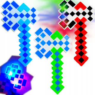 Minecraft - Minecraft sekerka s LED a zvukovou sekerou