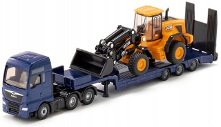 Siku 1790 MAN nákladný automobil s odťahovku a bager JCB