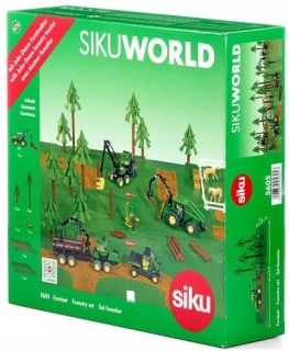 SIKU WORLD 5605 Forest SEK + Traktor s HDS 1974