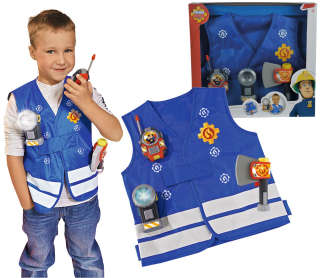 Simba Fireman Sam Vest + Walkie Talkie baterka