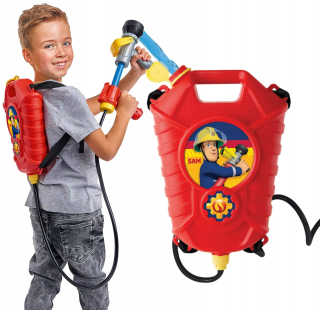 SIMBA hasič SAM PSIKAWKA PRÍSTROJ BACKPACK vo vode