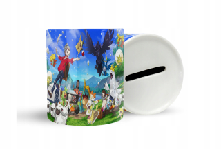 Detská pokladnička - Keramická prasiatka banka Pokémon Super kvalita+text