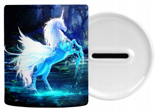 Pokladnička pre deti - Banka Piggy Unicorn Piggy s menom zadarmo