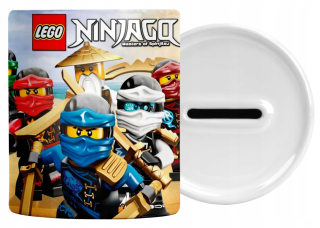 Pokladnička pre deti - Lego Ninjago Detská prasiatko s menom
