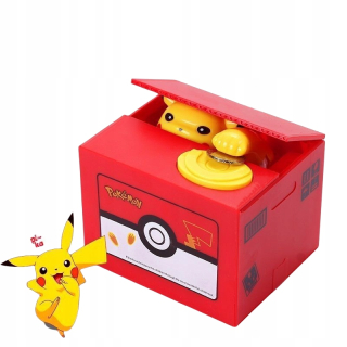 Pokladnička pre deti - PRASIATKO PRE DETI S POKEMONOM - PIKACHU Prasiatko vianočný darček