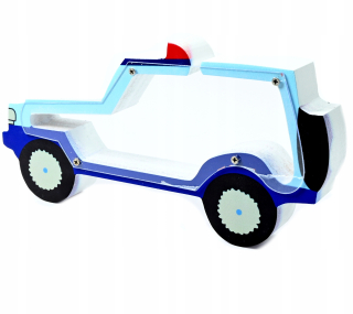 Detská pokladnička - Piggy Bank Drevené policajné auto policajné auto