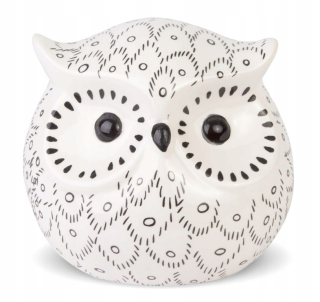 Pokladnička pre deti - Piggy Bank Figurine Owl Ceramics 8x8.5