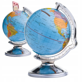 Detská pokladnička - Globe Piggy Bank zbiera na cestovanie