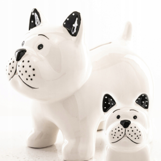 Detská pokladnička - Piggy Bank Pies Ceramics 17 cm boho pes