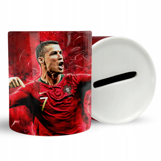 Detská pokladnička - Hráči Piggy Bank Cristiano Ronaldo Darček+text